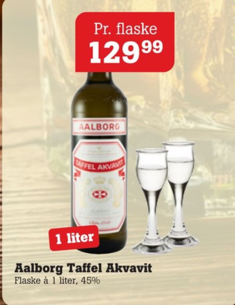 AAlborg Taffel Akvavit, Akvavit