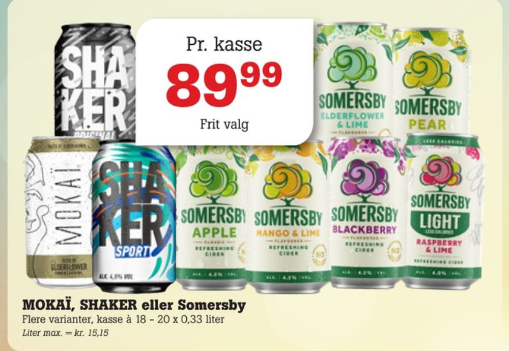 Somersby Raspberry & Lime Lite, Raspberry & Lime Lite 20 pk.