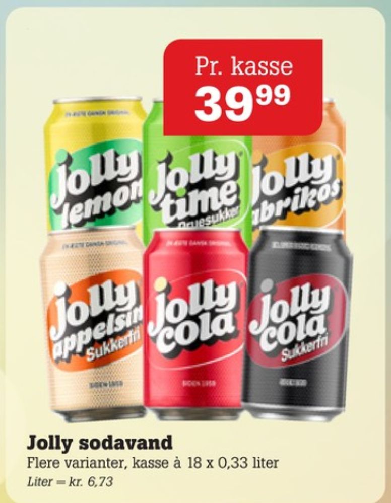 Jolly Abrikos, Abrikossodavand 18 pk.