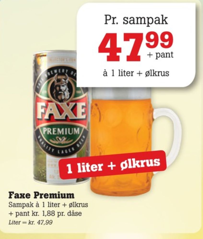 Faxe Premium, Øl