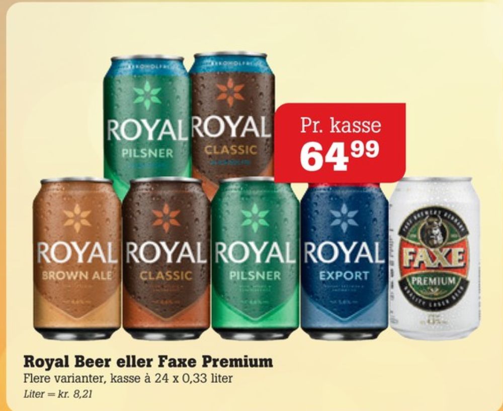 Royal Classic, Øl 24 pk.
