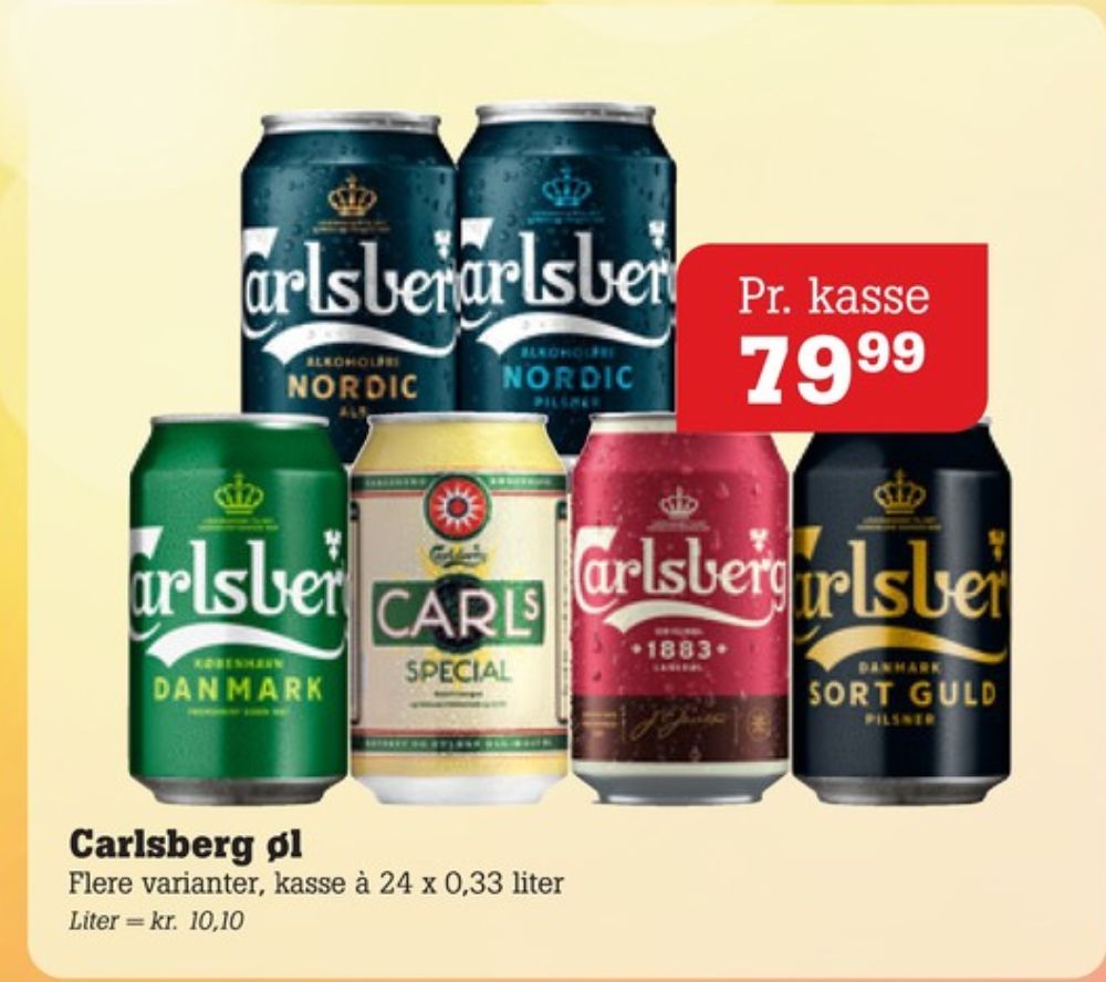Carlsberg Sort guld, Øl 24 pk.