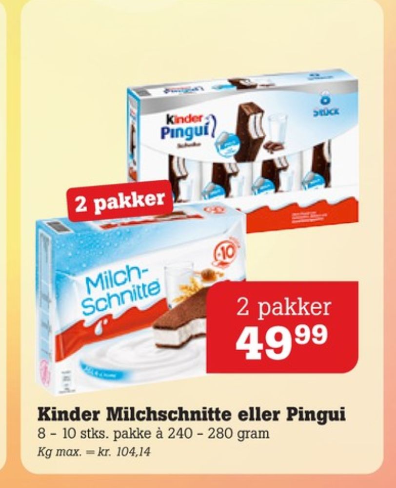 Kinder MilkSlice, Cool Snacks