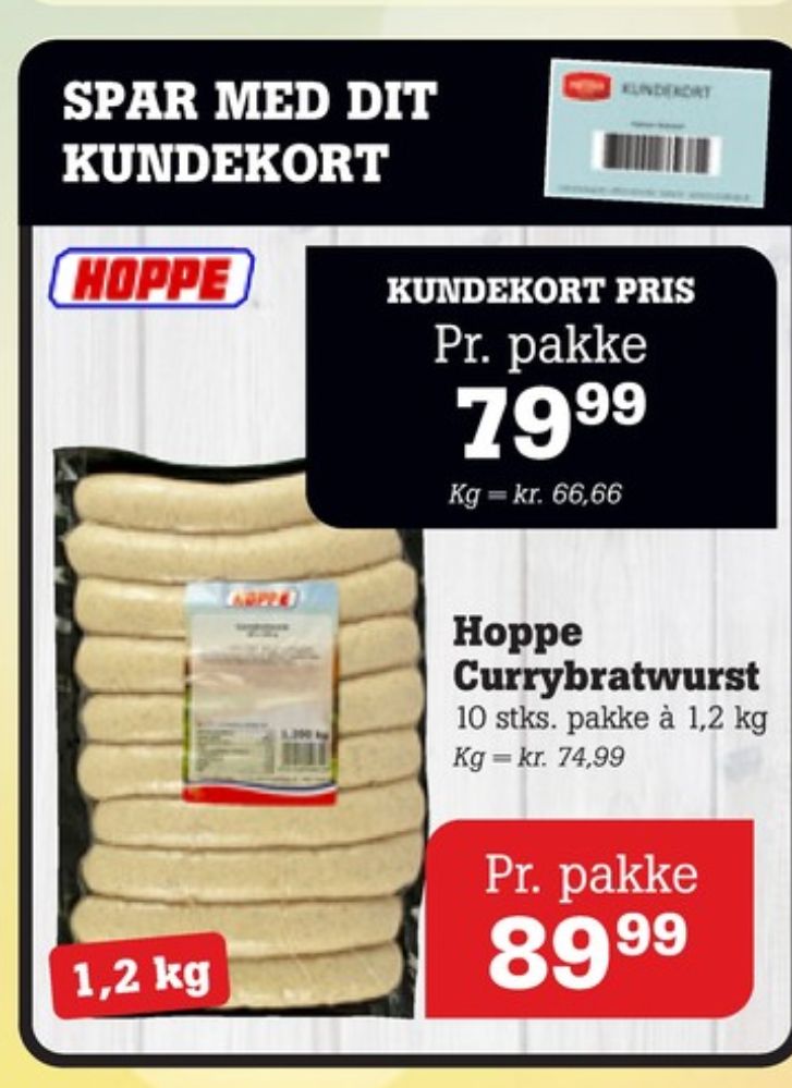 Hoppe, Currybratwurst