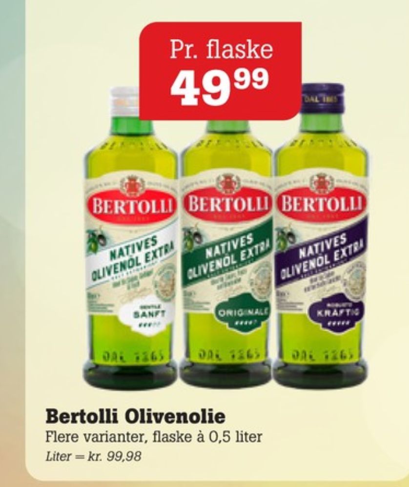 Bertolli, Olivenolie