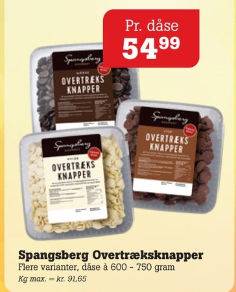 Spangsberg, Overtræksknapper Hvide