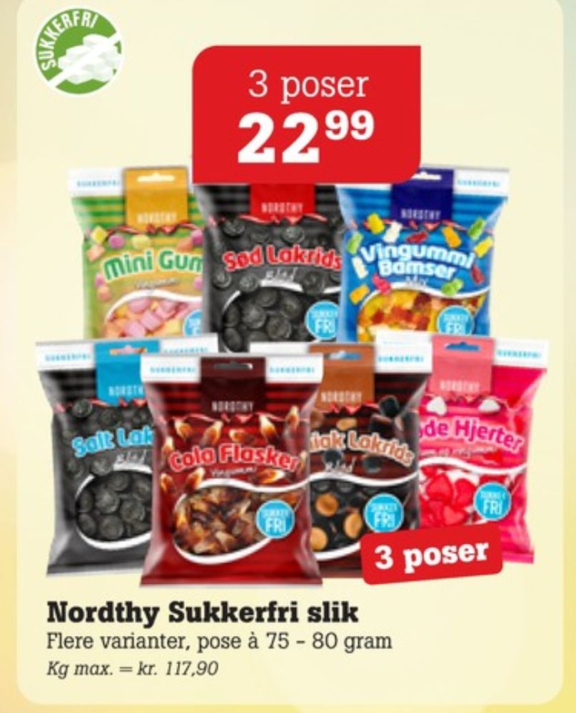 Nordthy Vingummi Bamser, Slikposer