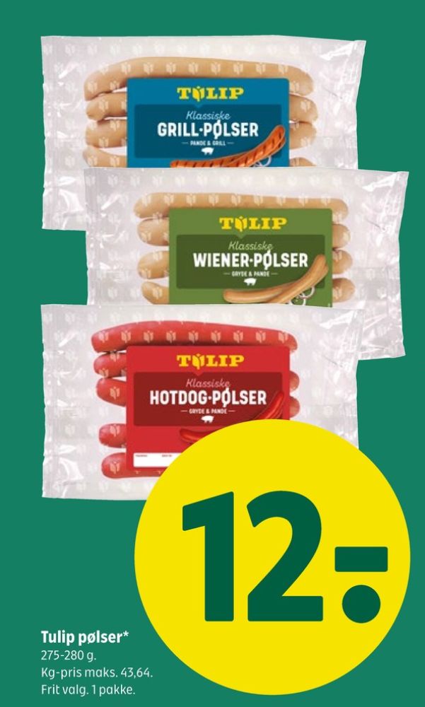 Tulip, Wienerpølser
