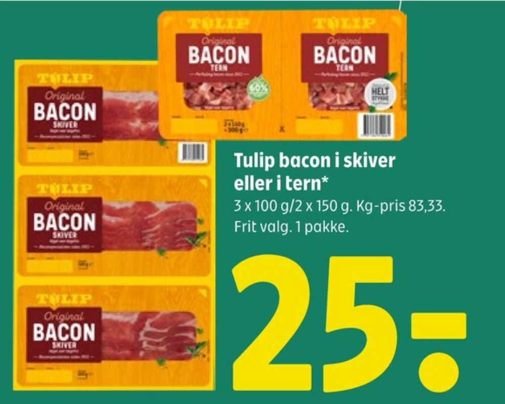 Tulip, Bacontern
