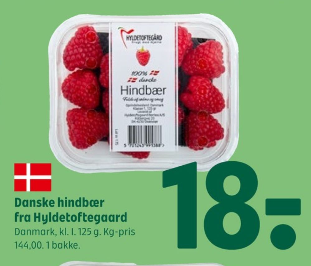 Hyldetoftegaard, Hindbær