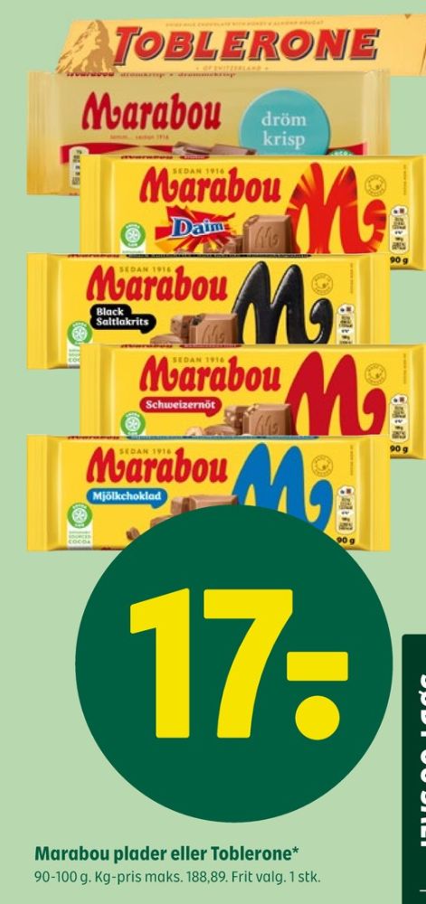 Marabou, Chokoladeplade Black Saltlakritz