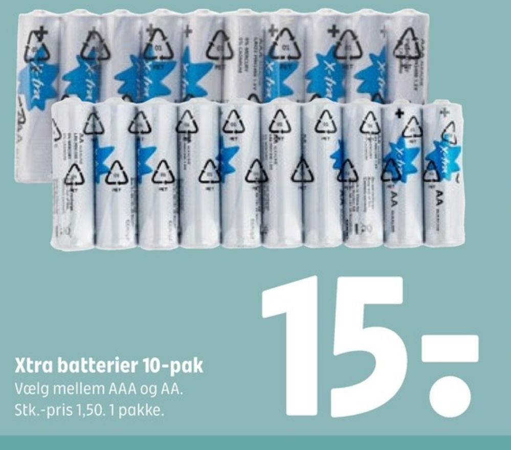 Xtra, Batterier