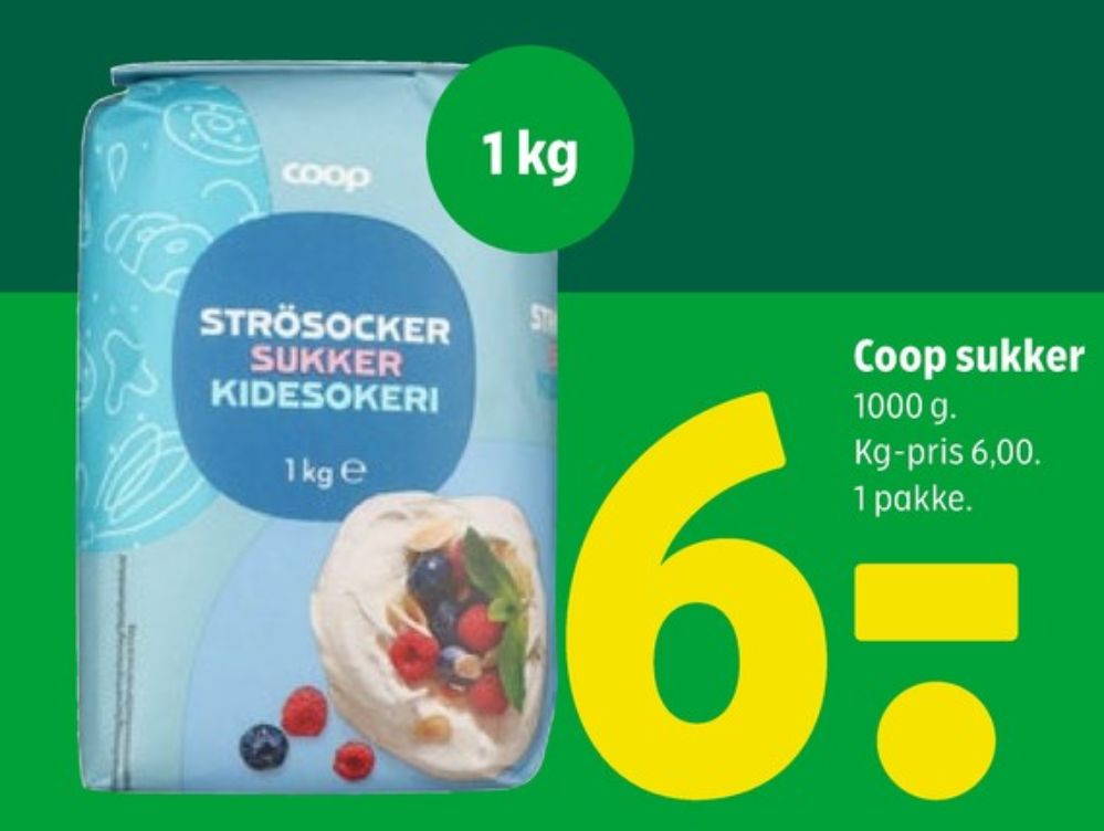 Coop, Sukker