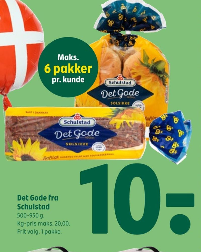Schulstad Det Gode, Solsikkerugbrød