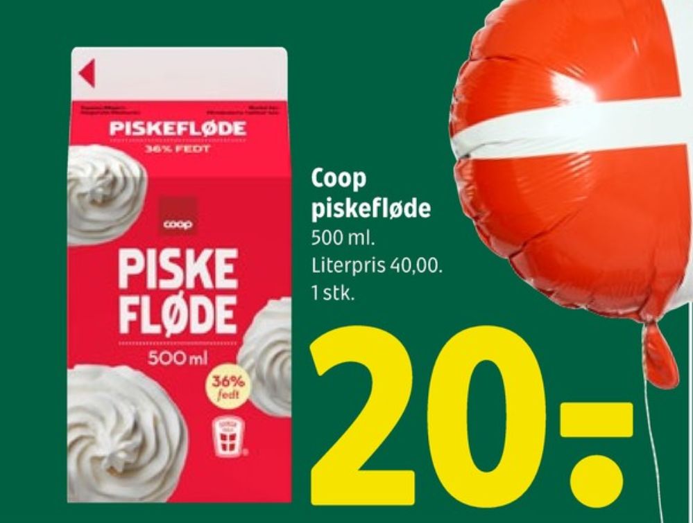 Coop, Piskefløde 36%