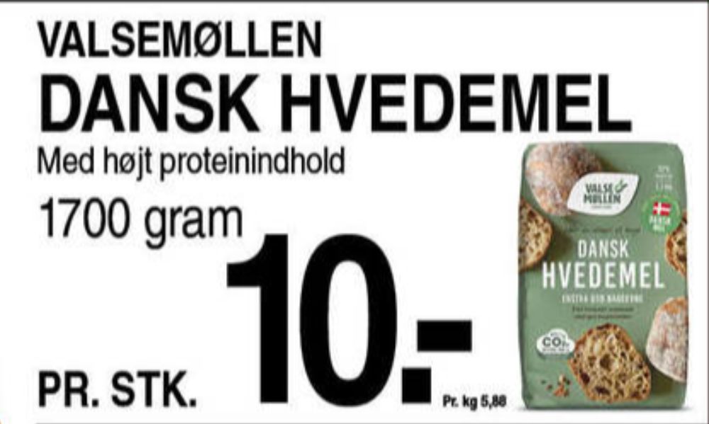 Valsemøllen, Hvedemel