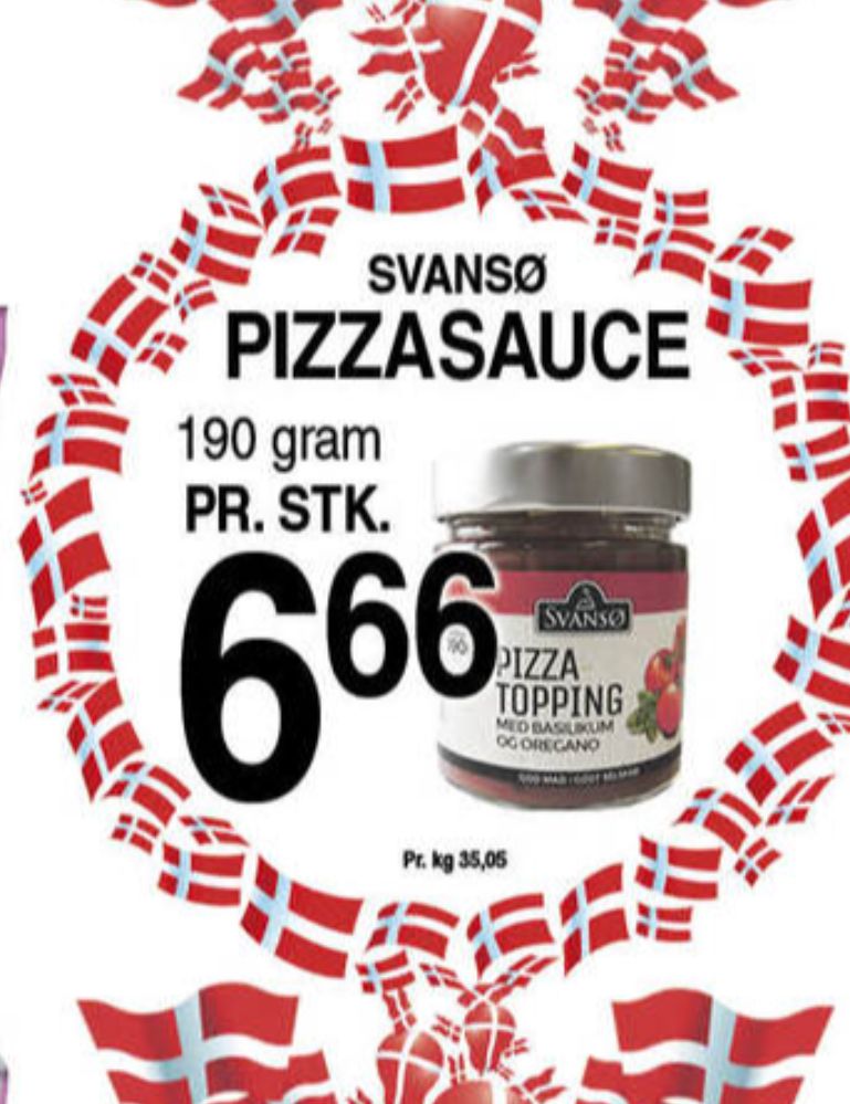 Svansø, Pizzatopping