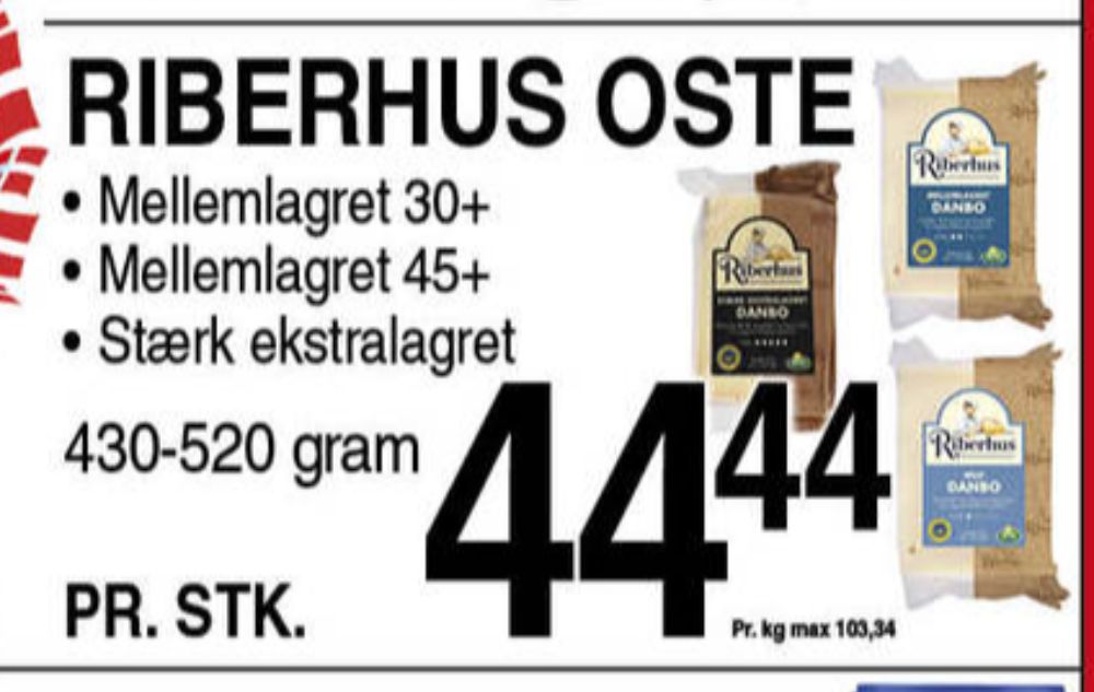 Riberhus, Skæreost Danbo Mild