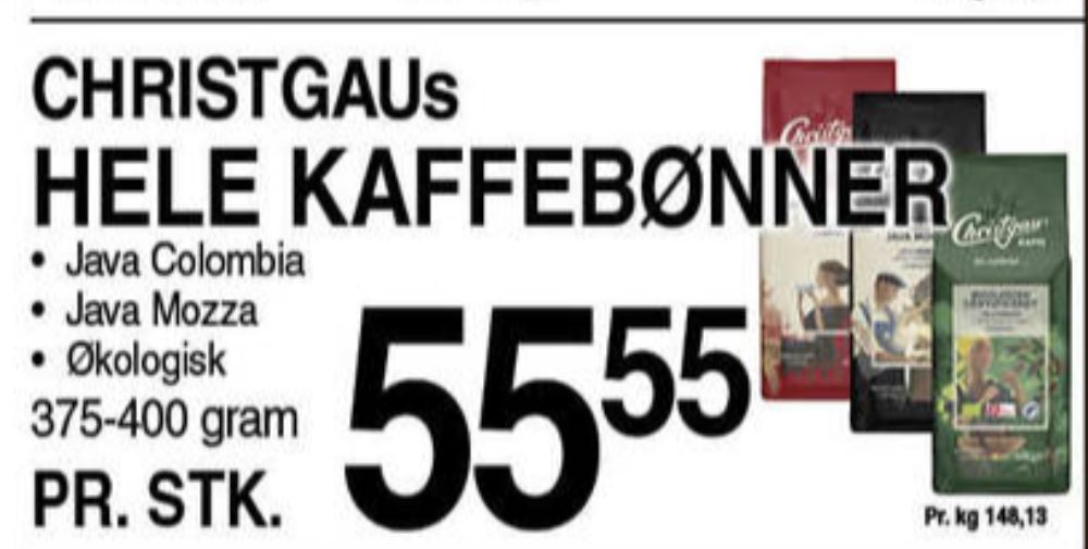 Christgau Java Mocca, Kaffebønner