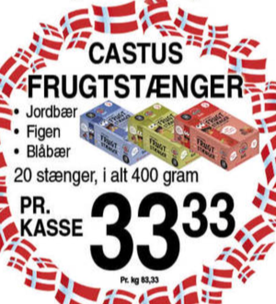 Castus, Frugtstænger