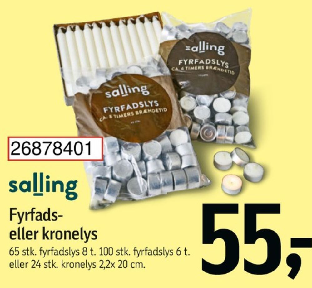 Salling, Fyrfadslys