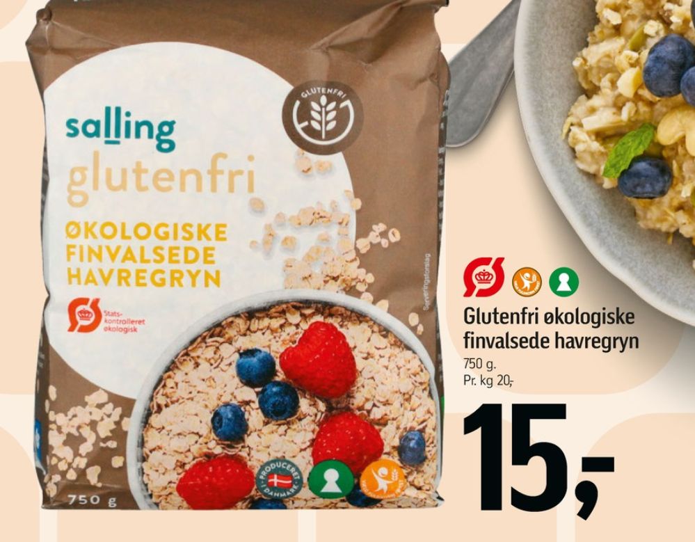 Salling, Finvalsede Havregryn 