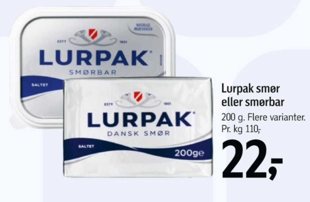 Lurpak, Smørbar