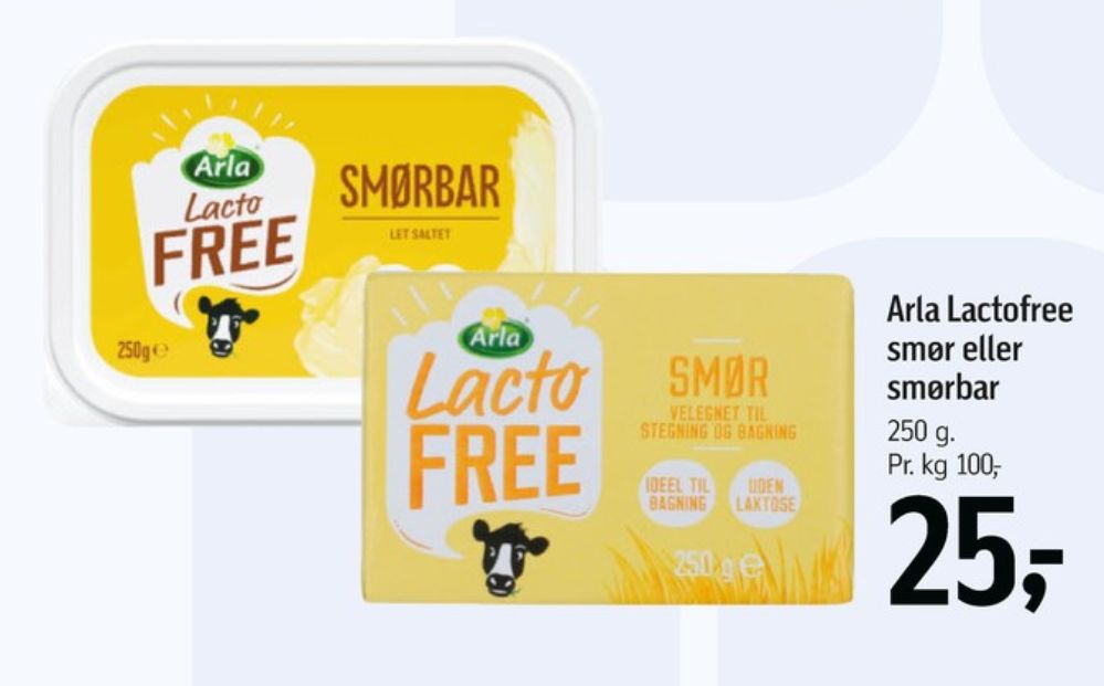 Arla Lacto FREE, Smørbar