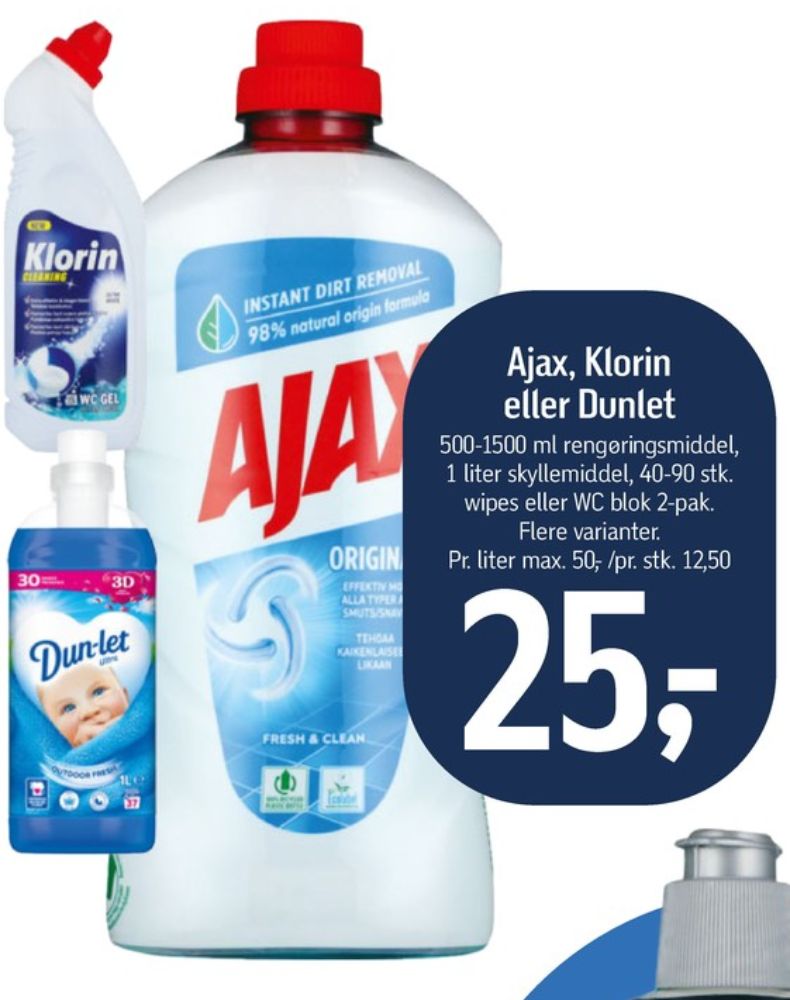 Klorin, Wipes