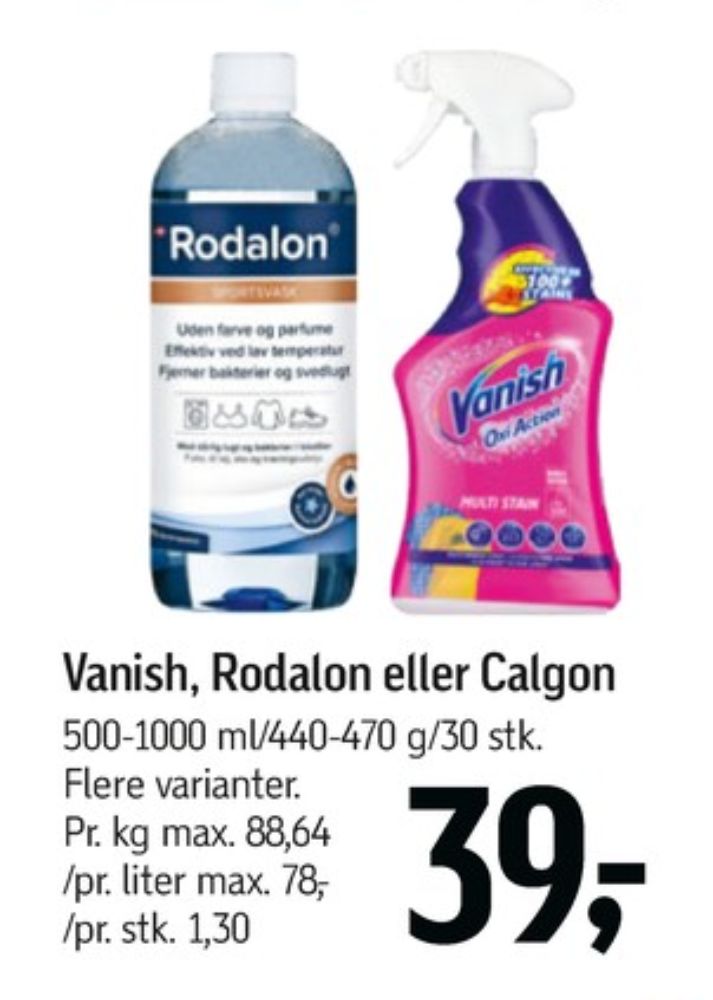 Calgon, Vaskemaskinerens