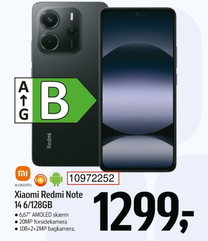Xiaomi Redmi Note 14, Mobiltelefon