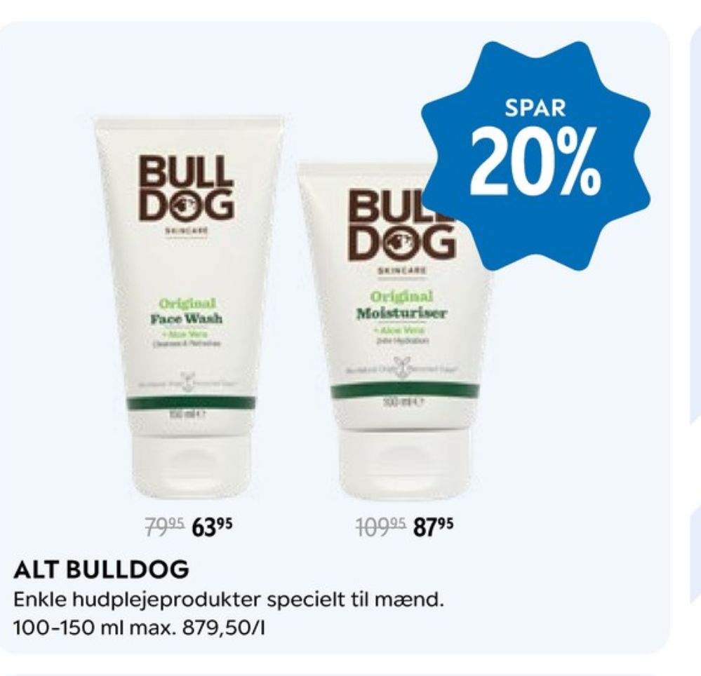 BULL DOG Skincare for men, Creme