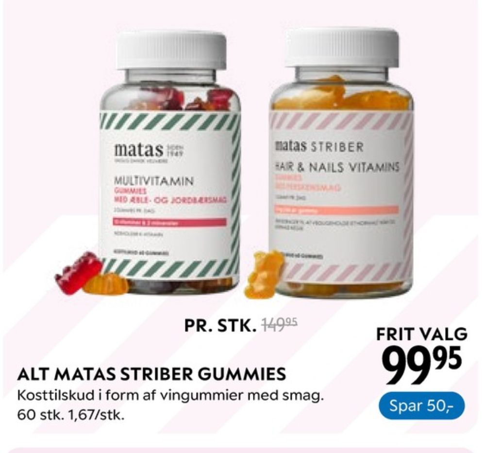 Matas, Vitaminer