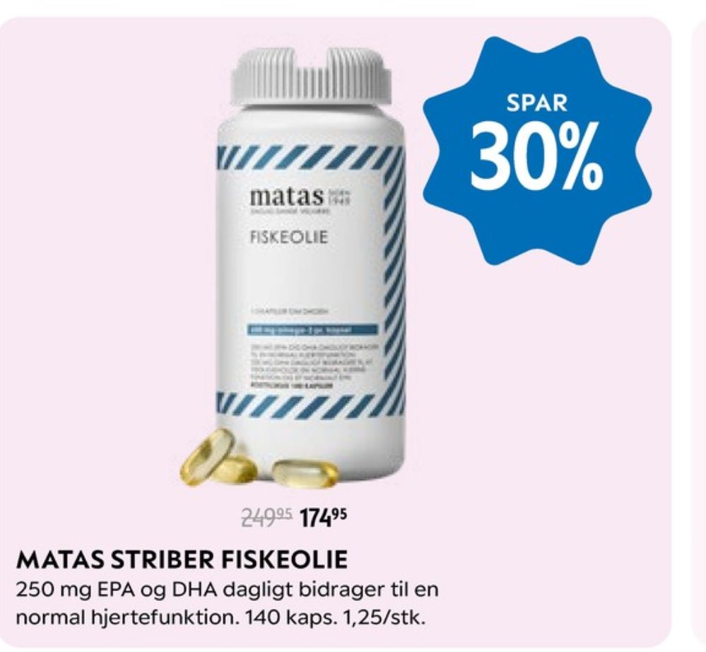 Matas, Fiskeolie