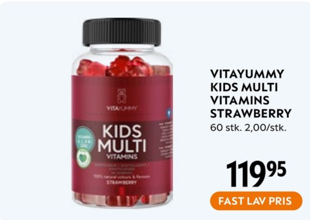 Vitayummy, Vitaminer
