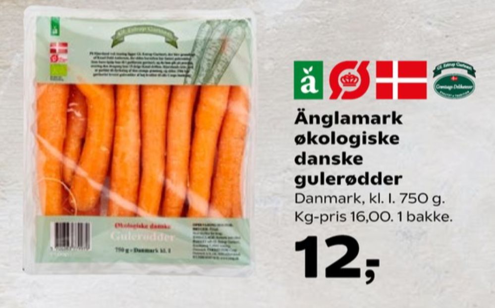 Änglamark, Gulerødder