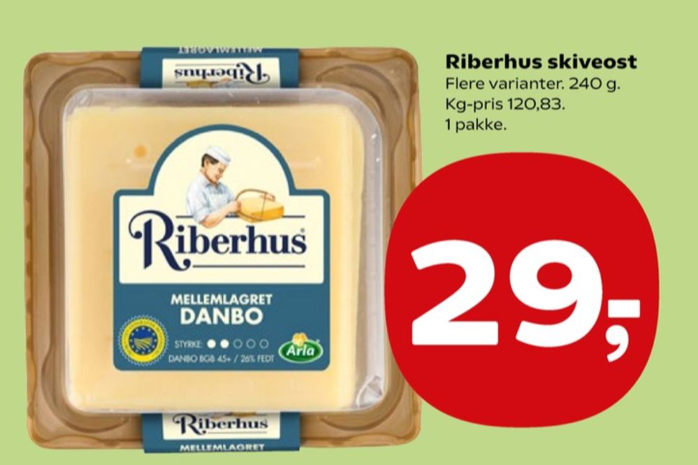 Riberhus, Skiveost Danbo Mellemlagret