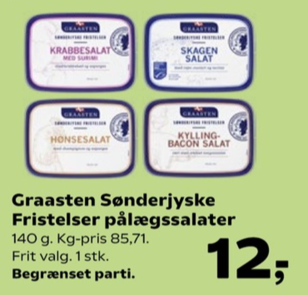 Graasten Sønderjyske Fristelser, Krabbesalat