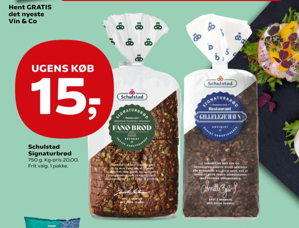 Schulstad Signaturbrød Fanøbrød, Rugbrødsskiver