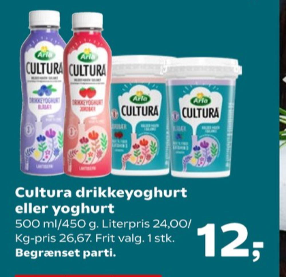 Cultura, Drikkeyoghurt Jordbær