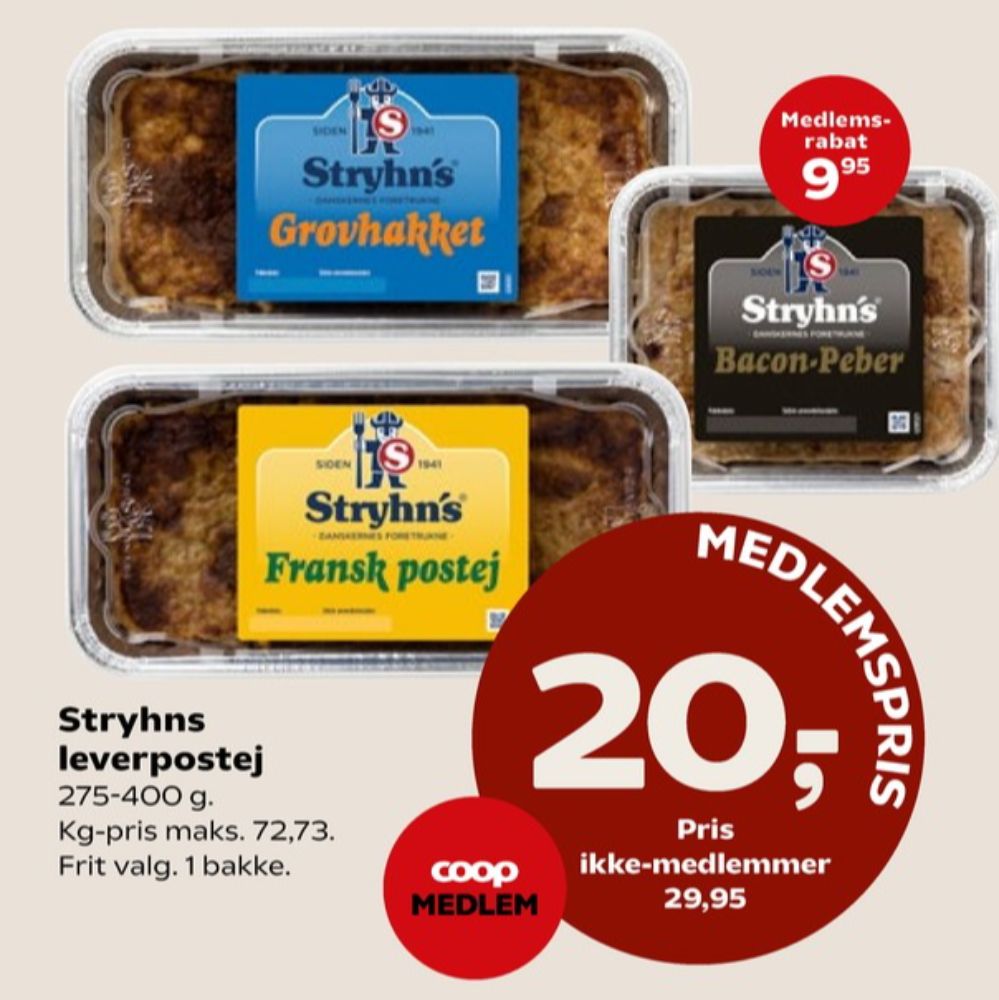 Stryhns Grovhakket, Leverpostej