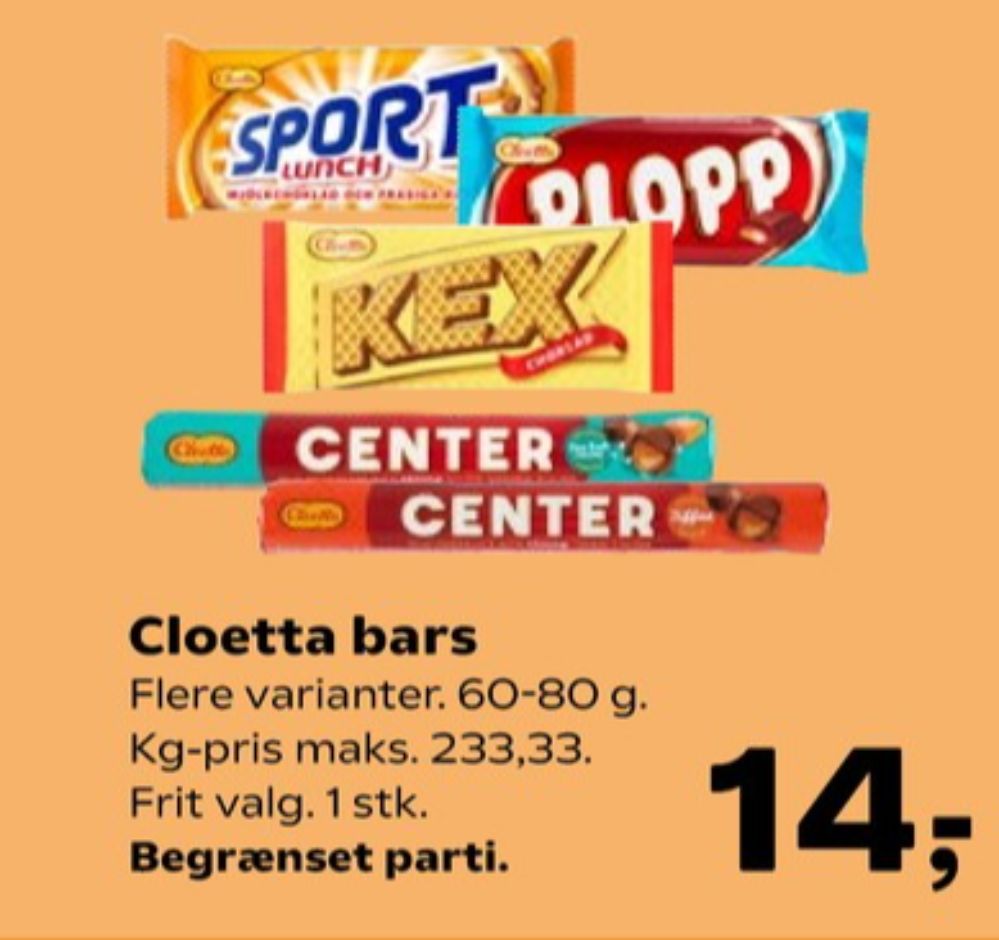 Cloetta Center, Chokoladeruller Toffee