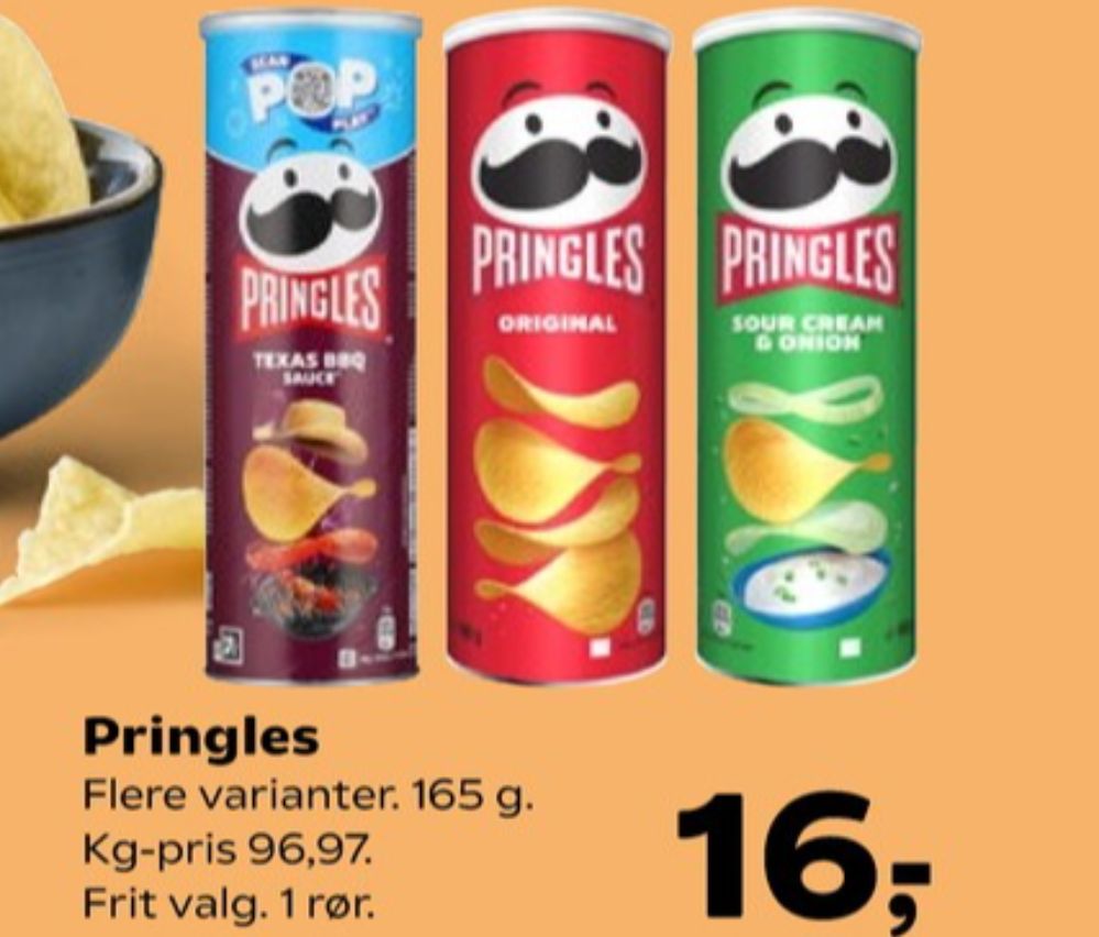 Pringles, Sour Cream & Onion Chips