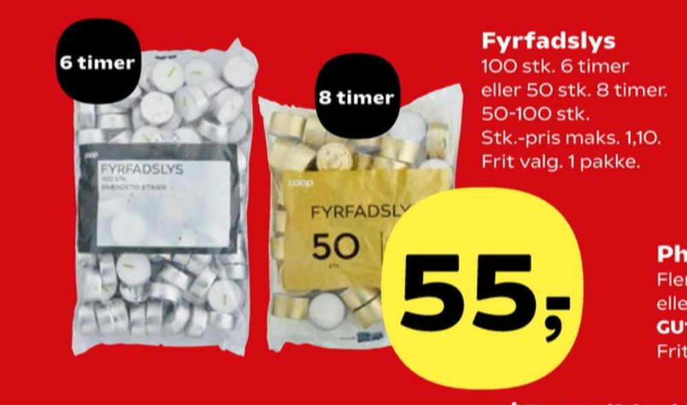 Coop, Fyrfadslys