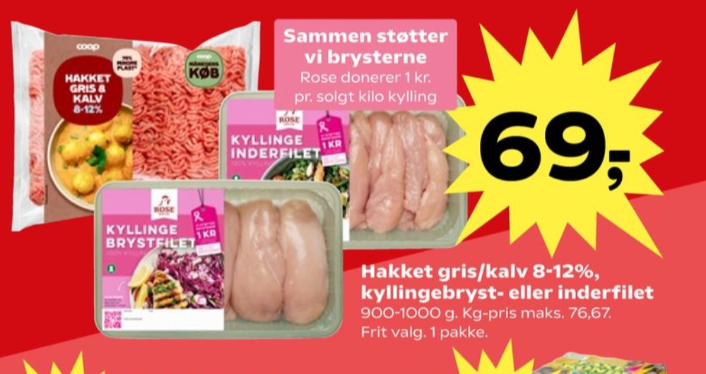 Coop, Hakket kalv og grisekød 8-12%