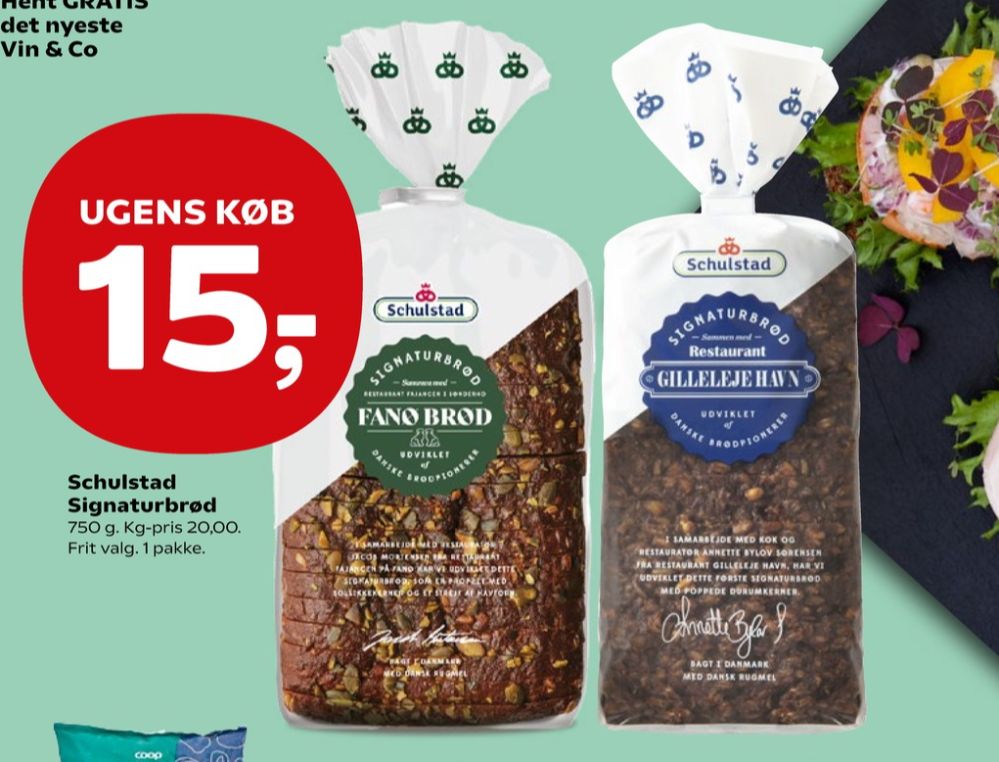 Schulstad Signaturbrød Fanøbrød, Rugbrødsskiver