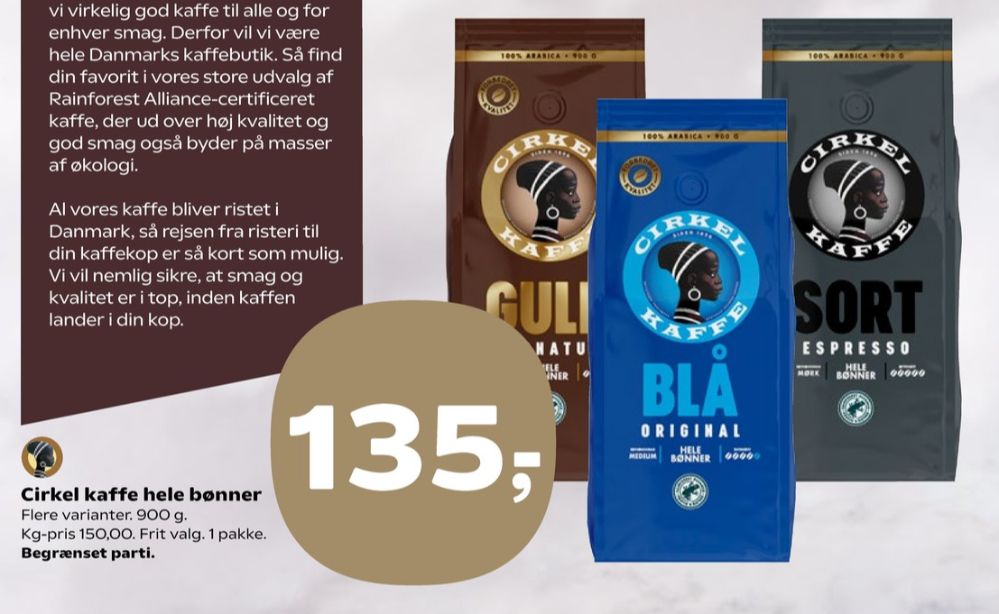 Cirkel Sort, Kaffebønner