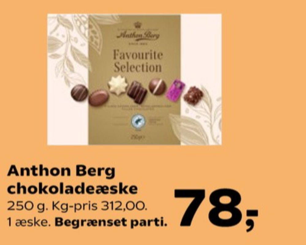 Anthon Berg Favorite Selection, Dessertchokolade