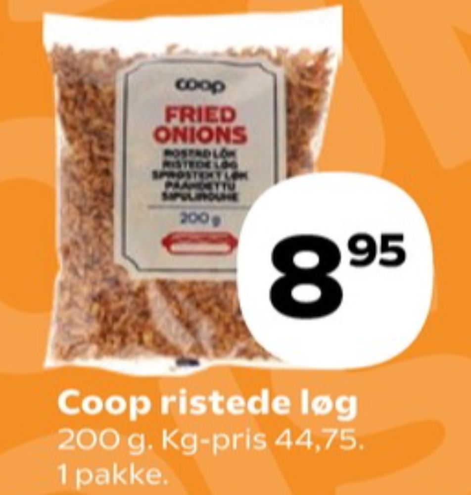 Coop, Ristede løg