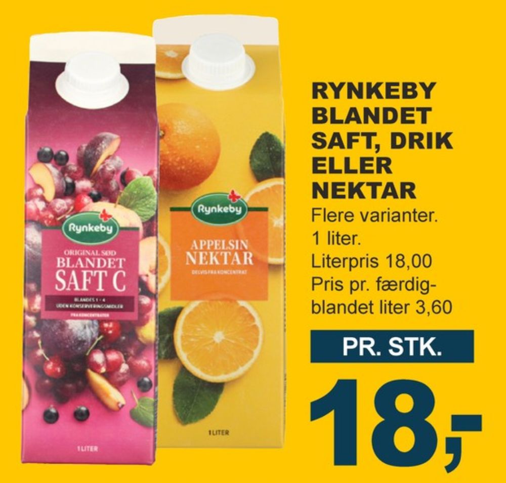 Rynkeby Nektar, Appelsinjuice